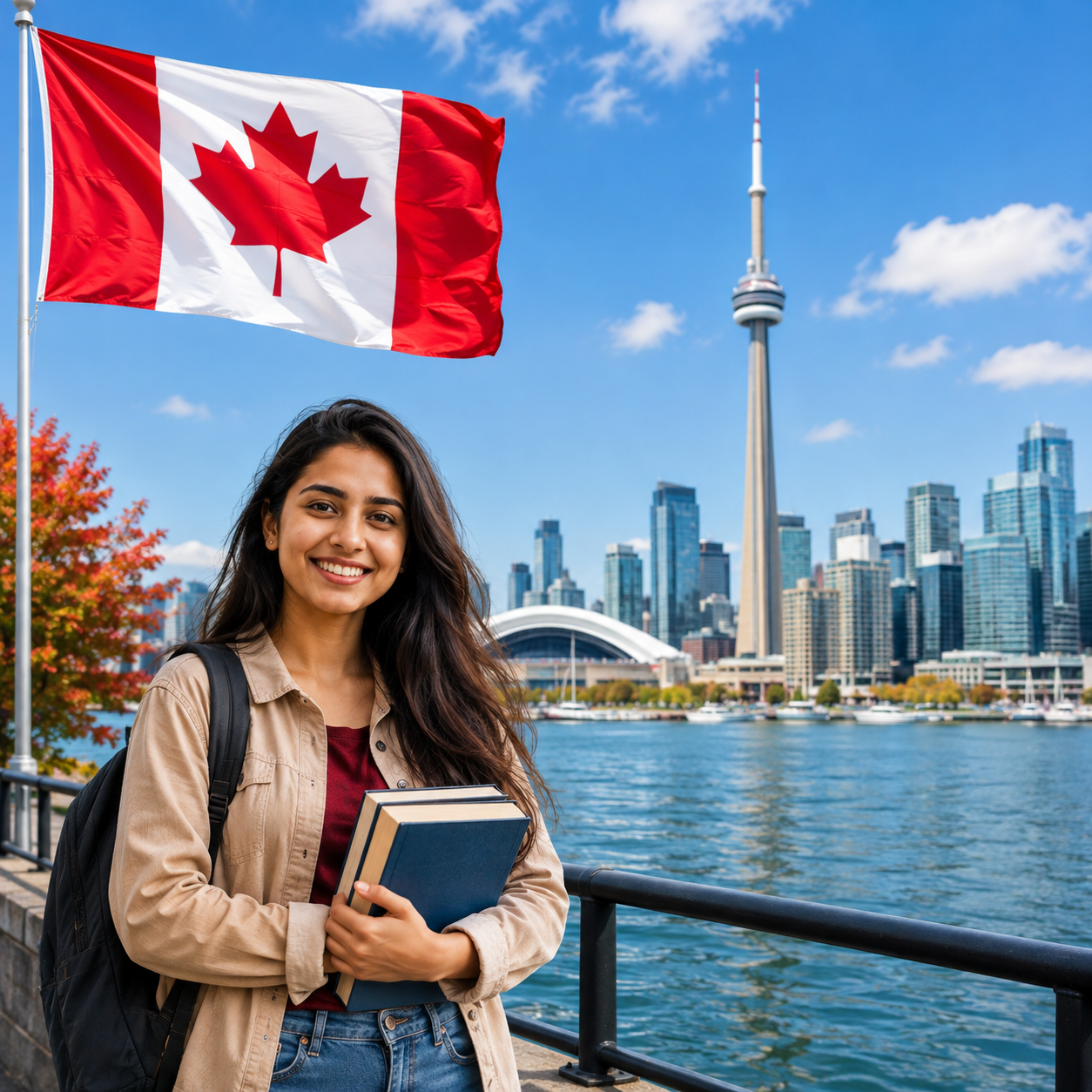 Study in Canada a beautiful girl