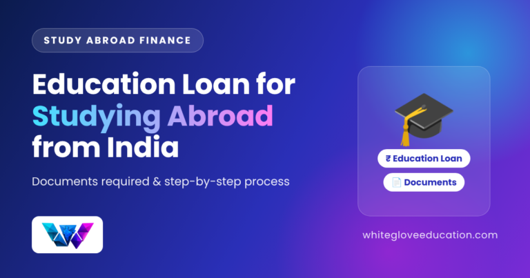 Education loan for studying abroad from India